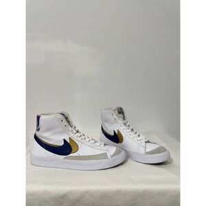 Nike Blazer Mid 77 SE GS Blue Void/Metallic Gold Size 6Y Sneakers DD1847-102